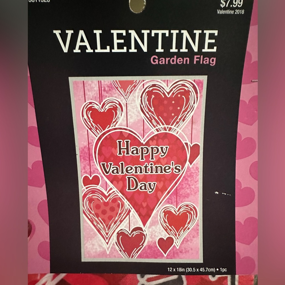 New Valentine garden flag